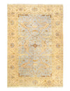 Light Gray Fine Hand knotted Oushak Rug 5'11'' X 8'11''