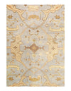 Light Gray Fine Hand knotted Oushak Rug 5'11'' X 8'11''