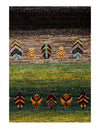 Multi Color Hand knotted Persian Gabbeh Runner 1'8'' X 4'11''