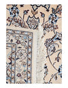 Fine Hand knotted silk & wool Persian Nain runner 3' X 9'9''