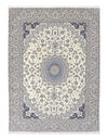 Fine Hand knotted Persian silk & wool Nain 9'8'' X 13'4''