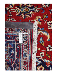 Red color fine Hand knotted Persian Kashan 6'8'' X 9'11''