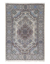 Fine Hand knotted Persian silk & wool Nain 6'8'' X 9'9''