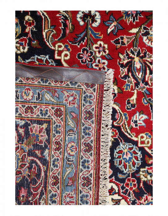 Red color Hand knotted Kashan 8'2'' X 11'9''