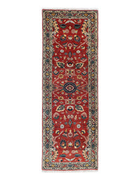 Pasargad Red Color Hand knotted Persian Bidjar runner 2' X 6'5''