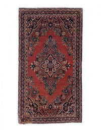 Persian Hand knotted Antique Sarouk 2' X 3'11''