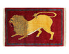 Animal Pictorial lion Shiraz Persian Hand Knotted Wool rug 2'8'' X 4'3''