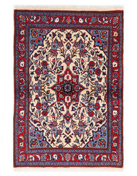 Persian Hand knotted vintage sarouk 2'2'' X 3'3''