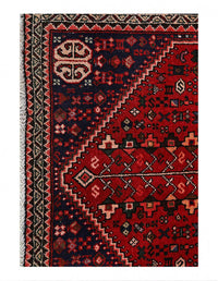 Red color Hand knotted Persian Abadeh rug 2' X 3'3''