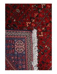 Red color Hand knotted Persian Abadeh rug 2' X 3'3''