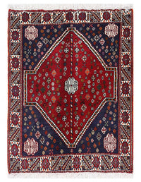 Red color Hand knotted Persian Abadeh 2'5'' X 3'