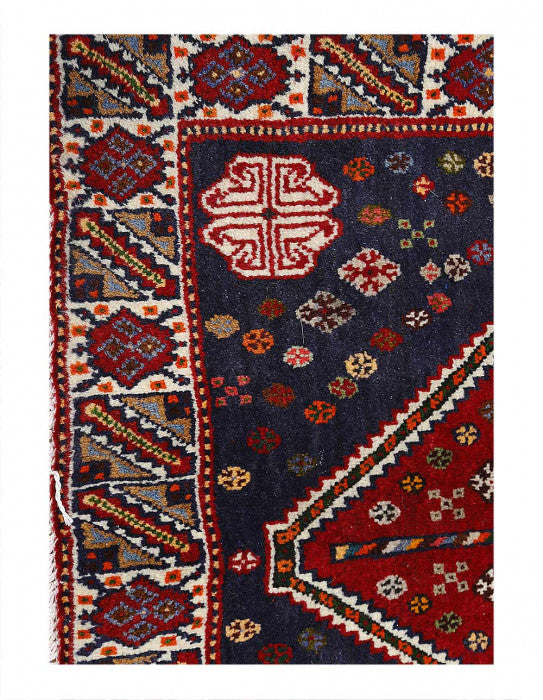 Red color Hand knotted Persian Abadeh 2'5'' X 3'