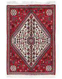 Red color Hand knotted Persian Abadeh 2'2'' X 3'4''