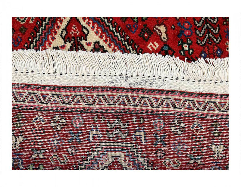 Red color Hand knotted Persian Abadeh 2'2'' X 3'4''