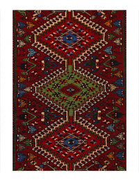 Fine Hand knotted Persian Yalameh runner 2' X 5'11''