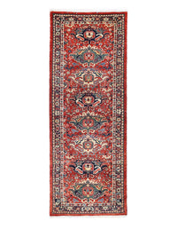 Red color fine hand knotted bidjar runner 2'2'' X 6'