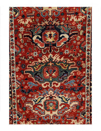 Red color fine hand knotted bidjar runner 2'2'' X 6'