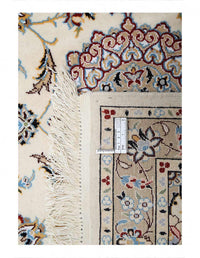 Ivory Color Fine Hand knotted Persian Nain runner 3'3'' X 9'8''