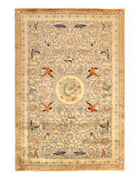 Fine Hand knotted Chinese Peking rug 5'11'' X 9'