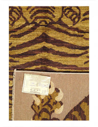 Pasargad Hand Knotted Tibetan Tiger Rug 4' X 6'1''