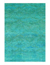 Overdyed Green Hand Knotted Area Rug 8'1'' X 10'5''