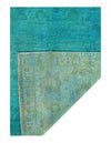 Overdyed Green Hand Knotted area rug 7'11' X 9'11''