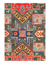 Green color Fine Hand knotted Kazak 3'11'' X 5'11''