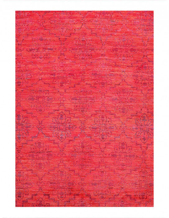 Fine hand knotted Overdyed Modern rug 5'7'' X 9'3''