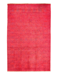 Fine hand knotted Overdyed Modern rug 5'7'' X 9'3''