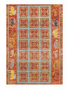 Fine Handmade Pazyryk design Tribal Wool Rug 4' X 5'9''