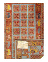 Fine Handmade Pazyryk design Tribal Wool Rug 4' X 5'9''