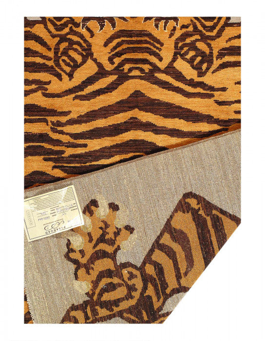 Pasargad Hand Knotted Tibetan Tiger Rug 3'11'' X 5'6''