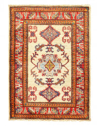 Ivory Color Fine Hand knotted Kazak rug 2'2'' X 2'11''