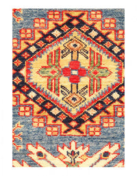 Light Blue Fine Hand knotted Kazak runner 2'7'' X 8'4''