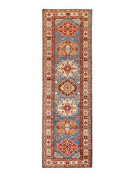 Light Blue Fine Hand knotted Kazak runner 2'7'' X 8'4''