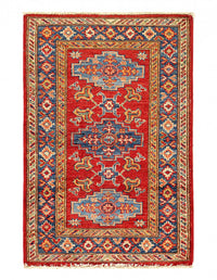 Red Color Fine Hand knotted Kazak rug 2'1'' X 3'1''