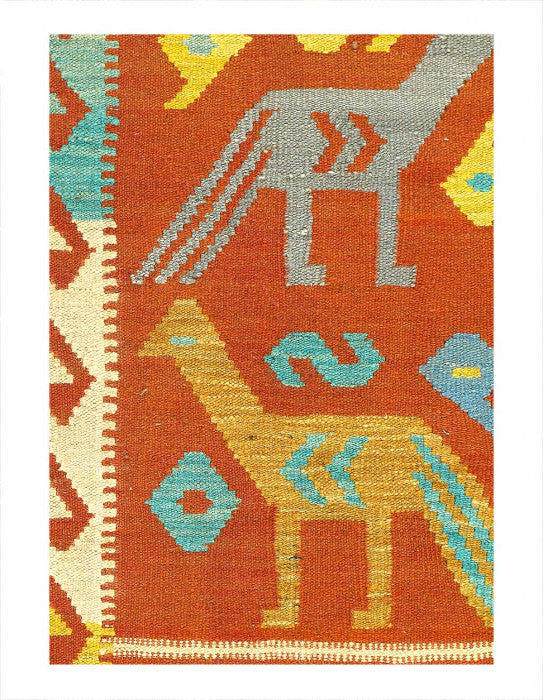 Pasargad Caucasian Tribal Style Flat Weave kilim runner 2'1'' X6'6''