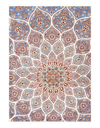 Persian Isfahan Silk & Wool 3'7'' X 5'2''