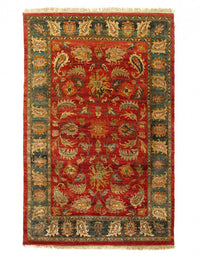 Fine Hand knotted Indian Agra rug 6' X 9'5''