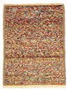 Multi Color Fine Hand knotted Moroccan rug 4'4'' X 5'11''