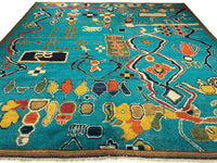 Fine Hand knotted Moroccan rug 8'4'' X 9'8''