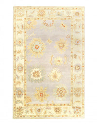 Gray Color Fine Hand knotted Oushak Rug 5'8'' X 9'