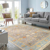 Gray Color Fine Hand knotted Oushak Rug 6' X 9'