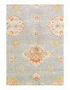 Light Blue Fine Hand knotted Oushak Rug 10' X 14''